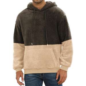 Sweat à capuche unisexe lourd sérigraphié avec logo Vêtements de sport d'hiver Pull-over col à capuche pour hommes - Product Image 4