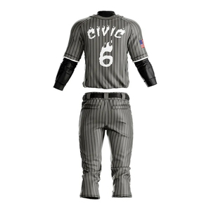 Ensemble de vêtements de sport pour baseball et softball avec impression personnalisée sur le devant, qualité supérieure, unisexe, respirant, évacuant l'humidité, séchage rapide - Product Image 3
