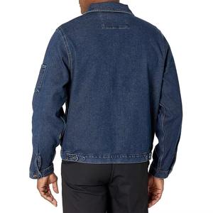 Veste en jean vintage à fermeture éclair personnalisée unisexe parfaite avec les couleurs OEM disponibles en gros OEM Commande bienvenue - Product Image 2