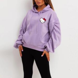 Último diseño de sudaderas con capucha para mujer Cómodo cuello con capucha de algodón para la temporada de invierno Mejor precio en línea para niñas - Product Image 2