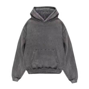Buena calidad Sun Faded 300 Gram Sudaderas con capucha y sudaderas para hombre Color sólido Apliques Ácido Lavado Sudaderas con capucha para hombre, 100% algodón - Product Image 1