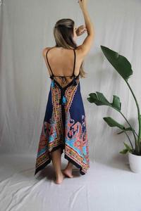 Ropa Africana Bazin, vestido estampado africano nuevo para mujer, ropa de moda, vestido Maxi de algodón étnico de verano verde - Product Image 3