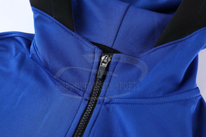 Survêtement de l'équipe bleu personnalisé de haute qualité coupe décontractée tenue d'entraînement de jogging grande taille à la mode ajusté impression logo respirant - Product Image 3