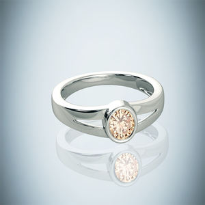 Anillos finos de eternidad de Plata de Ley 925 al por mayor, joyería original de piedras preciosas de cuarzo citrino moissanita para mujer - Product Image 2