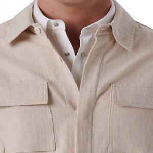 High Quality OEM Custom Vintage Plaid <b>Flannel</b> Shirt <b>Jacket</b> Men Comfy Casual Men's Shirt <b>Jacket</b> - Product Image 3