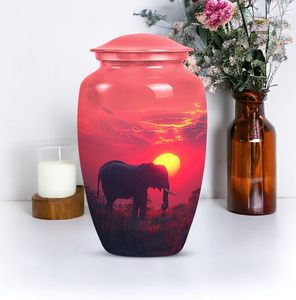 Urnas de elefante para cenizas humanas Urna para cenizas Urnas de cremación masculinas y femeninas adultas para mujeres Urnas funerarias para hombres adultos Tamaño personalizado - Product Image 3