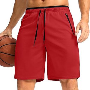 Women's Regular Fit Lightweight Seamless Hip Hop Gym Basketball Custom Mesh Red <b>Shorts</b> - Product Image 1