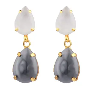 Indian Manufacturer Efulgenz Bridal Crystal Drop Dangle Austrian Crystal Earrings Statement Cubic Zirconia Earrings for Women
