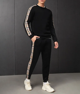 Venta al por mayor personalizado hombres chándal algodón poliéster de talla grande transpirable secado rápido a prueba de viento cordón maternidad otoño conjunto - Product Image 3
