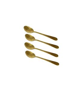 ช้อนทองเหลืองสำหรับเสิร์ฟอาหาร ใช้ในโรงแรม ร้านอาหาร ดีไซน์หรูหรา สำหรับกาแฟ ชา ของหวาน ช้อนทองเหลือง ทำด้วยมือ 100% คุณภาพดีที่สุด - Product Image 6