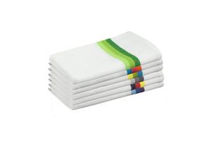 Toalla de hueso de arenque de algodón 100% para el hogar, playa, Cocina, Restaurante infantil, microfibra de lino sostenible tejida de Color Turquesa - Product Image 4