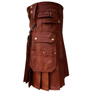 Kilts en cuir gothiques modernes pour hommes, nouveau design de marque tendance pour usage régulier, service de vente en gros disponible - Product Image 3