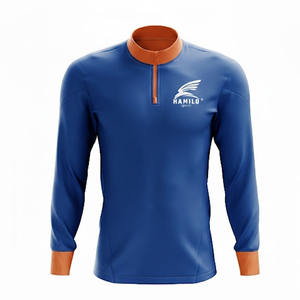 High Quality Men's <b>Long</b> <b>Sleeve</b> <b>Compression</b> <b>Shirt</b> Breathable Gym Wear with Solid Pattern 100% Cotton Material New Style - Product Image 1