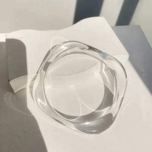 Bijoux intelligents résine acrylique Bracelet Bracelet exagéré éblouissant multicolore large irrégulier carré acrylique Bracelets pour - Product Image 2