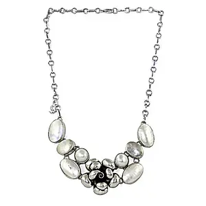 Collar de Plata 925 con Madreperla para Mujer, Joyería Elegante con Acento de Perla - Product Image 2