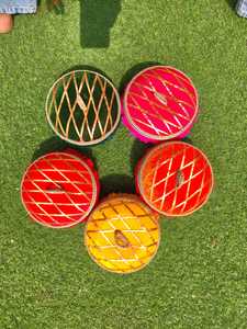 Caja de regalo de acero decorativa hecha a mano para boda Eid para Ladoo Sweets Dry Fruits Pooja Favor Chocolates Return Favors & Gifting - Product Image 2