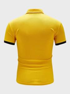 2025 meilleure qualité hommes 100% coton pour polos grande taille vêtements de golf avec tissu de toile à motif solide en vente - Product Image 2