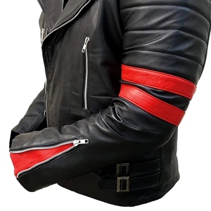 Chaqueta de invierno de nueva llegada más vendida, chaqueta de moto de cuero genuino, chaqueta de cuero de carreras transpirable a prueba de viento de talla grande - Product Image 2