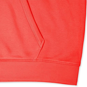 Behram International <b>Women</b> <b>Hoodie</b> Pullover Sweatshirt Solid <b>Red</b> Fleece Long Sleeve Kangaroo Pocket <b>Hoodie</b> - Product Image 5