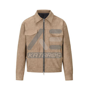 Chaqueta de Invierno Ligera con Acabado de Gamuza Suave y Estilo Urbano Moderno, Incluyendo Chaqueta de Cuero de Gamuza para Hombre para el Día a Día - Product Image 1