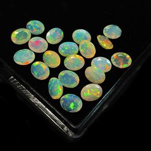 โอปอลเอธิโอเปียธรรมชาติขนาดผสมรูปไข่ตัดพลอยหลวมล็อต3x4-4x6, 5X7, 6X8, 8X10,มม. โอปอลหลายไฟ Welo โอปอลสำหรับเครื่องประดับ - Product Image 5