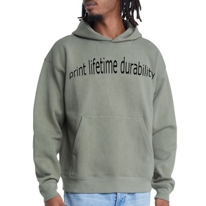 Sweat à capuche pour hommes surdimensionné de haute qualité personnalisé Streetwear haut lourd pull Boxy Fit brodé pour l'hiver - Product Image 6