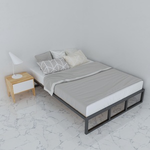 SFGN005 Estructura de Cama Minimalista de Hierro para Dormitorio, Diseño Estable, 1.6m X 2m - Product Image 2
