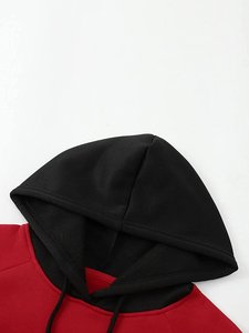 Sudadera con capucha de algodón 100% de alta calidad Unisex, sudaderas con capucha de entrenamiento de costura creativa para hombre, estampado bordado para invierno 2025 - Product Image 3