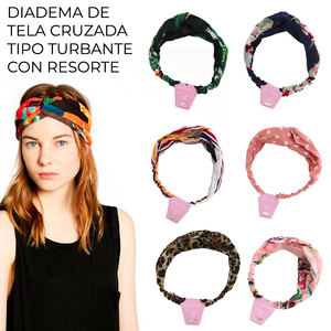 Bandeau turban avec ressort, accessoire confortable et élégant pour la tête - Product Image 1