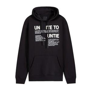 Sudaderas con capucha con cordón para hombre de lana GSM 500 al por mayor, sudaderas de invierno teñidas lisas con hombros caídos y serigrafiadas personalizadas - Product Image 4