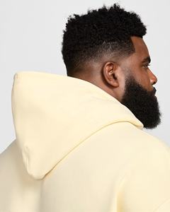 Sweat-shirt à capuche surdimensionné pour homme de haute qualité avec logo personnalisé, 100% coton molletonné, respectueux de l'environnement, avec épaules tombantes, pour l'hiver - Product Image 5