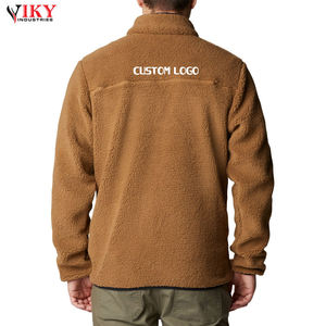 VIKY INDUSTRIES-chaqueta polar con cremallera personalizada, abrigo de lana Sherpa de último diseño, para invierno - Product Image 3