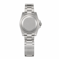 Montre de plongée pour homme avec logo personnalisé OEM, saphir lumineux, étanche 200 m, acier inoxydable, mouvement automatique NH35, montre mécanique pour homme 004