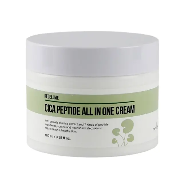 [Recellme] crème peptidique cica tout-en-un pour le visage 100ml, cosmétiques coréens, soins de la peau, crème hydratante et brillante pour le visage