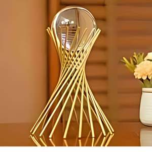 Accessoires de table modernes pour le salon artisanat en métal bibelots bureau boule de verre en cristal de luxe chambre à coucher - Product Image 2