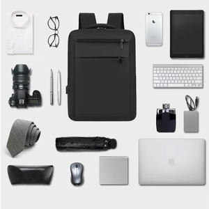 กระเป๋าเป้สะพายหลังใส่โน้ตบุ๊คสำหรับผู้ชาย สไตล์ลำลองเรียบง่าย สีพื้น  โลโก้สั่งทำได้ เหมาะสำหรับใช้ในชีวิตประจำวัน ทำงานออฟฟิศ  ขายในราคาถูก - Product Image 3