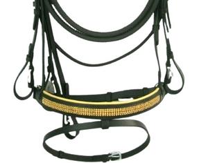 Brida inglesa de forma anatómica de alta calidad, banda de cristal duradera para montar a caballo, tachuela Ecuestre para propietarios de caballos, cuero - Product Image 5