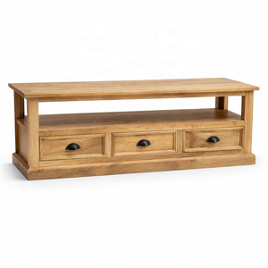 2026 Solid Mango Wood Modern <b>TV</b> Unit Living Room Furniture <b>Low</b> Media <b>Cabinet</b> Drawers Custom Sizes EU Akku Art - Product Image 4