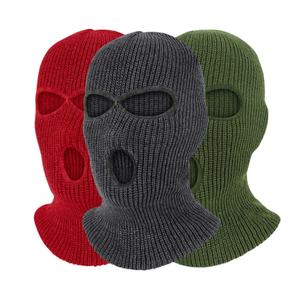 La mejor calidad, ropa para exteriores, nuevo diseño, pasamontañas transpirable multicolor para hombre, máscaras de esquí, logotipo personalizado impreso, máscaras de punto de 3 agujeros - Product Image 6