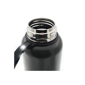 Termo de Acero Inoxidable Negro de 1000 ml con Aislamiento de 12 Horas para Bebidas Frías y Calientes - Product Image 1
