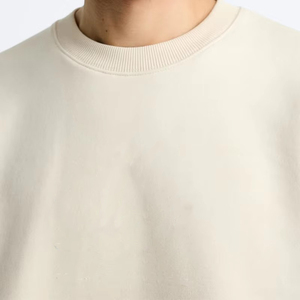 Cropped Boxy Fit Heavy Weight 100% Cotton Custom Logo Camiseta de calle de gran tamaño de alta calidad para hombres Transpirable de secado rápido - Product Image 3