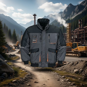 เสื้อแจ็คเก็ตนักบิน TERRATREND สีเทาเข้ม/ดำ/ส้ม ไซส์ L เสื้อฮู้ดดี้และเสื้อสเวตเชิร์ตสำหรับโปรโมชั่น - Product Image 3