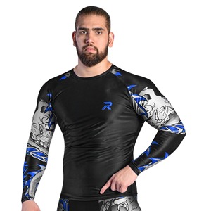 Custom Printed Quick Dry Rash Vest Long Sleeve UV Protection Compression Fit Water Sportswear for Surfing <b>Swimming</b> OEM Long - Product Image 4