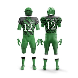 Jersey y Pantalones de Fútbol Americano Personalizados para Adultos |   Uniforme de Fútbol con Camiseta y Pantalones |   Ropa Deportiva Transpirable de Poliéster - Product Image 2