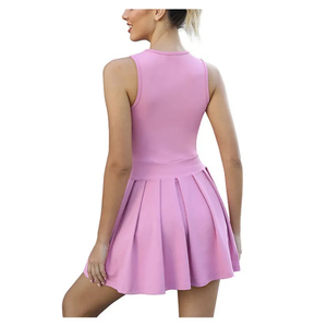 OEM Professional Women's Tennis Uniform 100% Polyester Lightweight Breathable Quick Dry Plus Size Anti-UV Anti-Bacterial Custom - Product Image 2