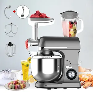 1400W Multifunction Stand Mixer Baking Bread Dough Mixer Household Food Mixers With Accessories