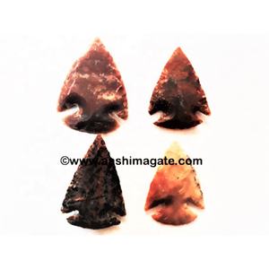 ทำด้วยมือ2นิ้วหินโมราหัวลูกศรคริสตัลธรรมชาติงานฝีมือสไตล์ความรักมาสคอตฮวงจุ้ยหินกึ่งมีค่าขายส่งจำนวนมาก - Product Image 1