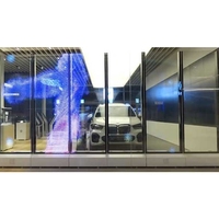 P6.25 Flexible Magic Window Glass LED Screen Affiche numérique transparente pour centres commerciaux Halls d'exposition intérieurs OEM disponible