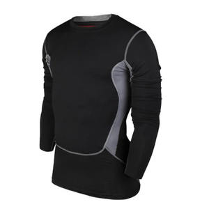 Camiseta informal de gimnasio para hombre, camiseta de secado rápido con logotipo personalizado, diseño de manga corta con patrón sólido, venta al por mayor - Product Image 2