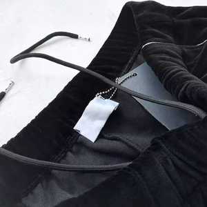 Conjunto Deportivo de Dos Piezas para Hombre, Otoño-Invierno 2025, con Logotipo Personalizado, Estilo Jogger, Terciopelo, Cordón Ajustable, Corte Regular, Transpirable, 100% Algodón, Peso Medio - Product Image 2